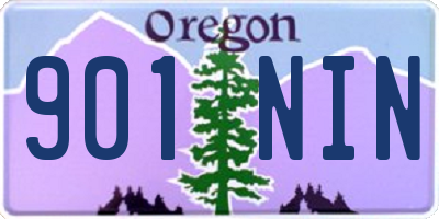 OR license plate 901NIN