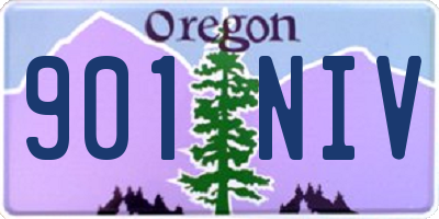 OR license plate 901NIV