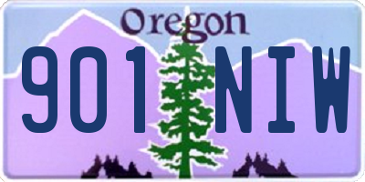 OR license plate 901NIW