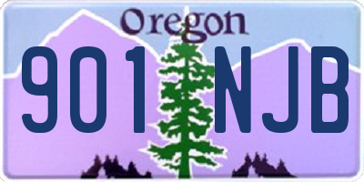 OR license plate 901NJB