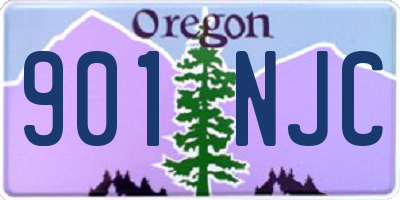 OR license plate 901NJC