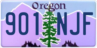 OR license plate 901NJF