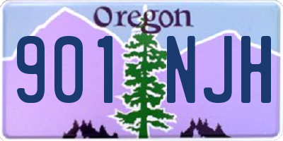 OR license plate 901NJH
