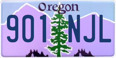 OR license plate 901NJL