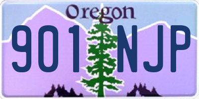 OR license plate 901NJP