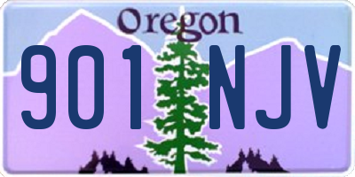 OR license plate 901NJV