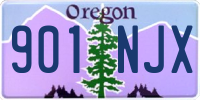 OR license plate 901NJX