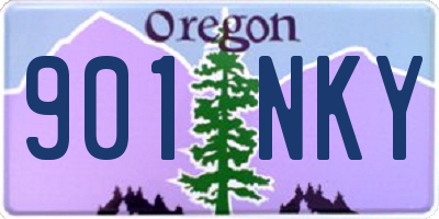 OR license plate 901NKY