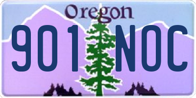 OR license plate 901NOC