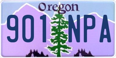 OR license plate 901NPA