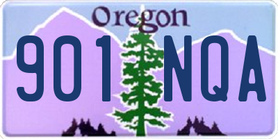 OR license plate 901NQA
