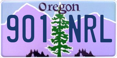 OR license plate 901NRL