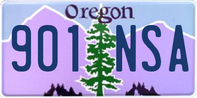OR license plate 901NSA