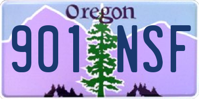 OR license plate 901NSF