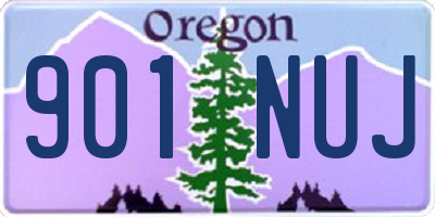 OR license plate 901NUJ
