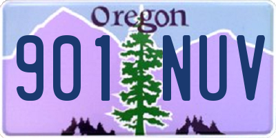 OR license plate 901NUV
