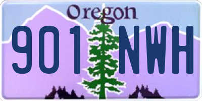 OR license plate 901NWH