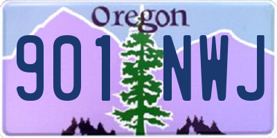OR license plate 901NWJ