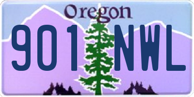 OR license plate 901NWL