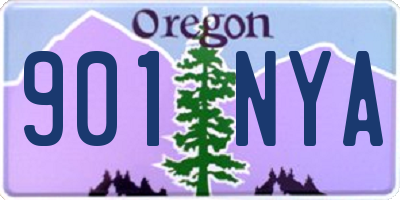 OR license plate 901NYA