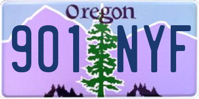OR license plate 901NYF