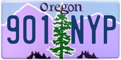 OR license plate 901NYP