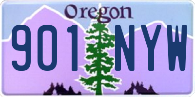 OR license plate 901NYW