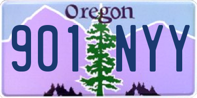 OR license plate 901NYY