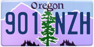 OR license plate 901NZH