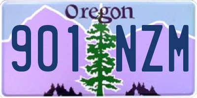 OR license plate 901NZM