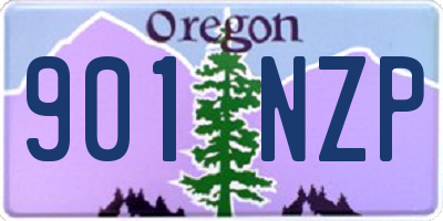 OR license plate 901NZP