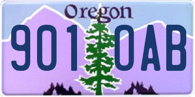 OR license plate 901OAB