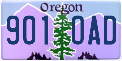 OR license plate 901OAD
