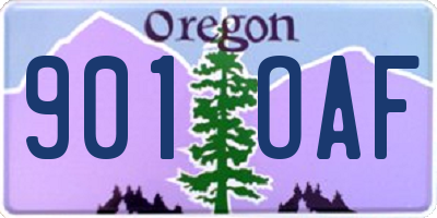 OR license plate 901OAF
