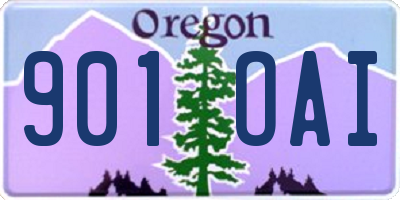 OR license plate 901OAI