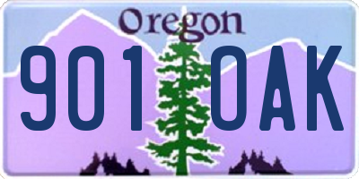 OR license plate 901OAK