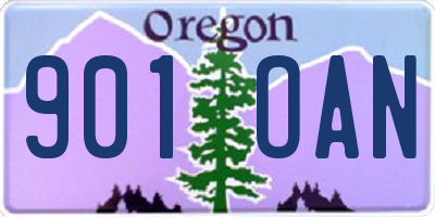 OR license plate 901OAN