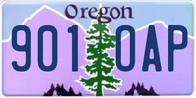 OR license plate 901OAP