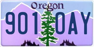 OR license plate 901OAY