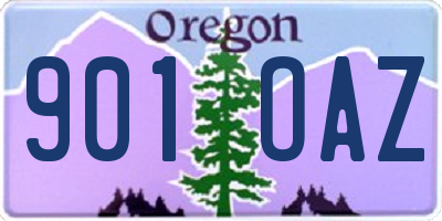 OR license plate 901OAZ