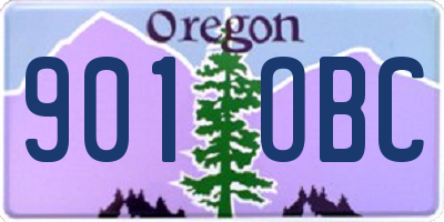 OR license plate 901OBC