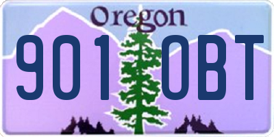 OR license plate 901OBT