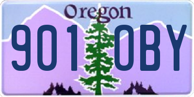 OR license plate 901OBY