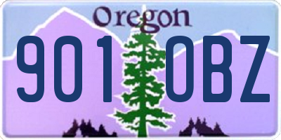 OR license plate 901OBZ