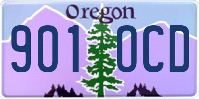 OR license plate 901OCD