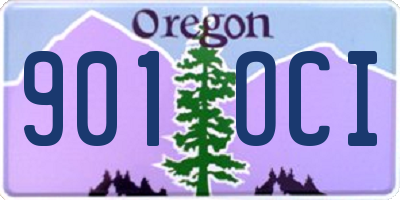 OR license plate 901OCI