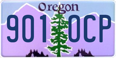 OR license plate 901OCP