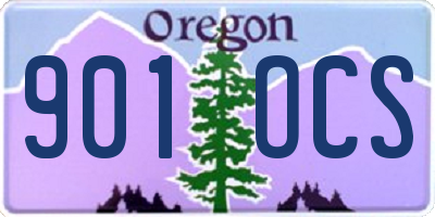 OR license plate 901OCS