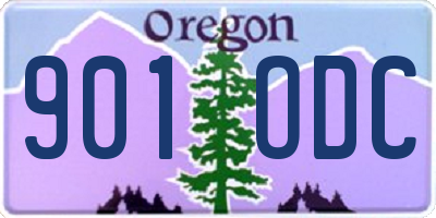 OR license plate 901ODC