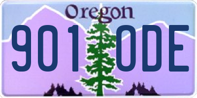OR license plate 901ODE